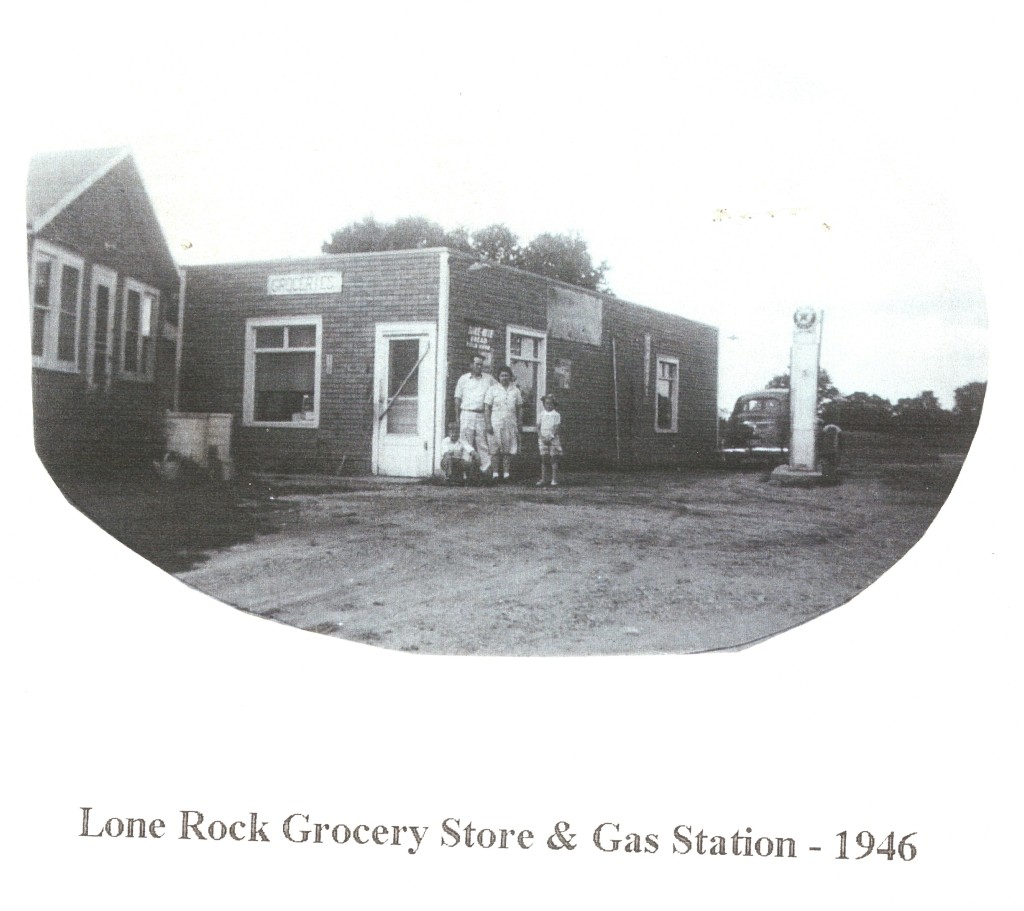 Lone Rock Grocery Store & Gas Station 1946 Lone Rock School
